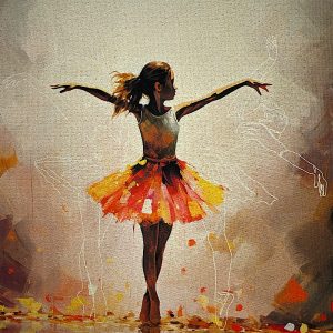 Pannello Gobelin cm 47X47  Ballerina