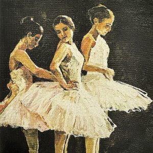 Pannello Gobelin cm 47X47  Ballerine