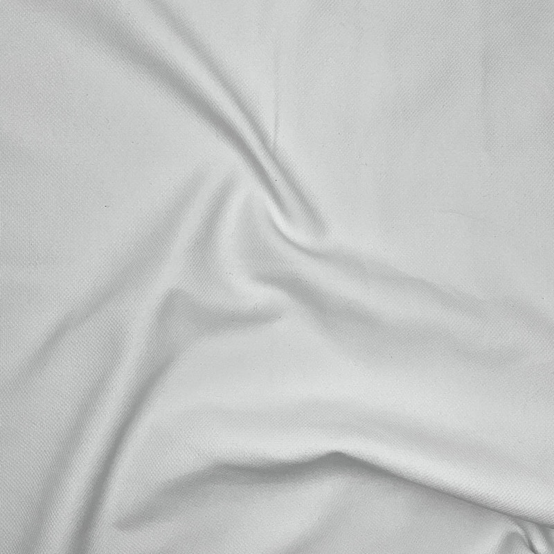 Cotone Panama operato H 160 Tinta Unita Bianco