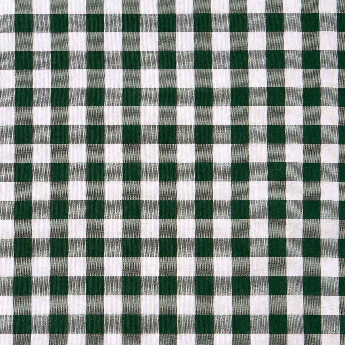 Cotone Tinto in Filo Viky H280 cm Quadretti 15 mm Verde Scuro