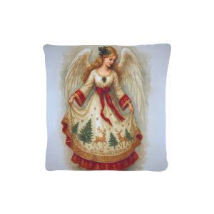Cuscino Arredo Natalizio Velluto cm 45x45 Angelo Natalizio