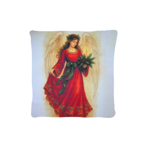 Cuscino Arredo Natalizio Velluto cm 45x45 Angelo Natale