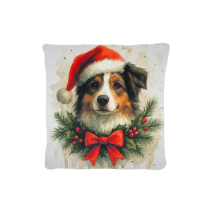 Cuscino Arredo Natalizio Velluto cm 45x45 Bovaro Natale