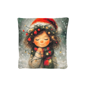 Cuscino Arredo Natalizio Velluto cm 45x45 Folletto Natalizio