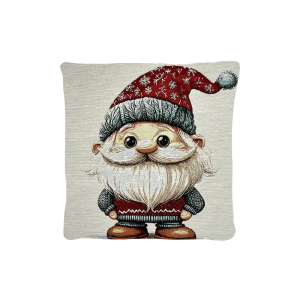 Cuscino Arredo Natalizio tessuto gobelin  cm 45x45 Gnomo 7