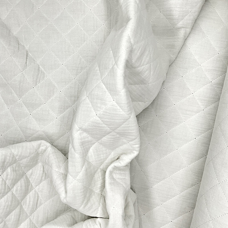 Trapunta Doppia Garza Bianca H 135 CM